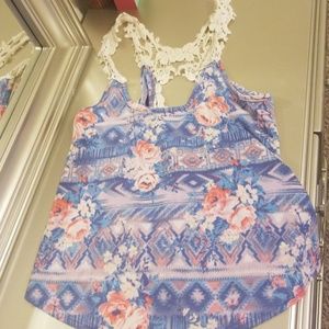 Rue 21 colorful cropped tank top